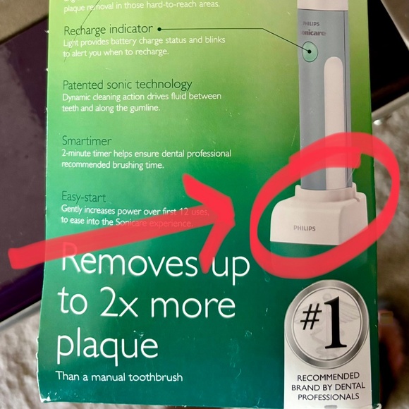 *~*🪥 🦷 NEW PHiLiPS SONiCARE Toothbrush CHARGER BASE for Essence 5000 Series+ - Picture 3 of 3